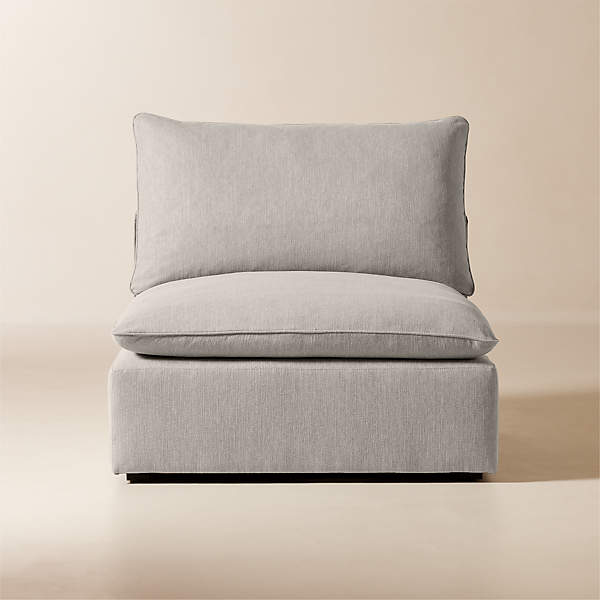 Fabric armless chair hot sale