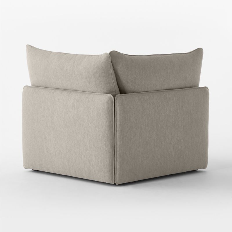 Lumis Grey Performance Fabric Deep Depth Corner Chair - image 5 of 7