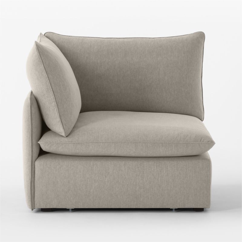 Lumis Grey Performance Fabric Deep Depth Corner Chair - image 4 of 7