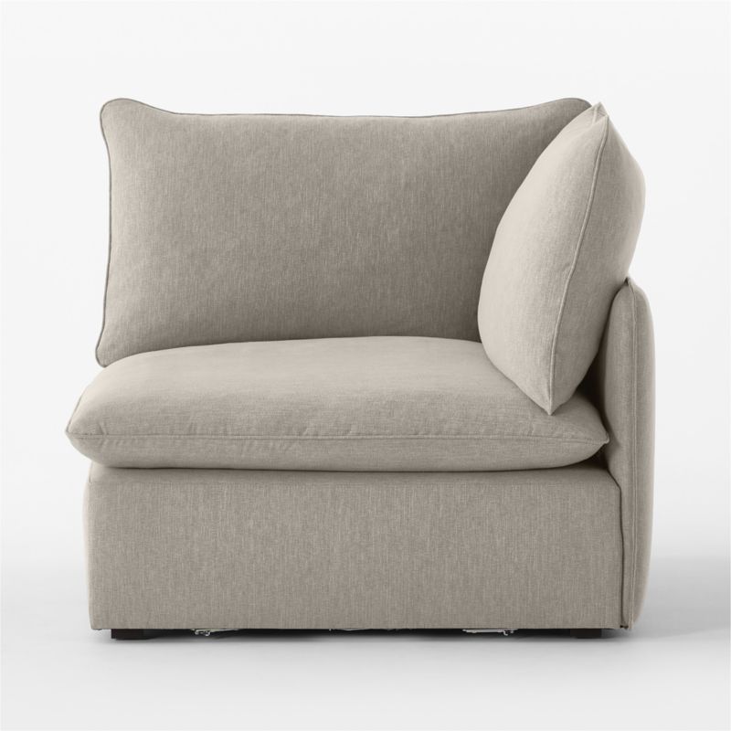 Lumis Grey Performance Fabric Deep Depth Corner Chair - image 2 of 7