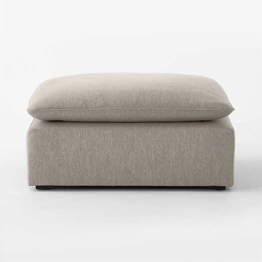 Lumis Grey Performance Fabric Ottoman