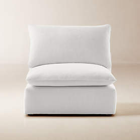 Lumis 5-Piece Modular L-Shaped White Performance Fabric Sectional Sofa