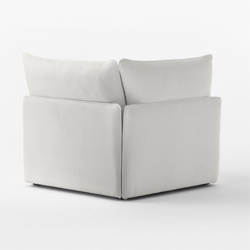 Lumis Snow White Performance Fabric Corner Chair - image 5 of 7