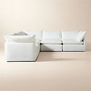 Faible 100" Wheat Performance Velvet Deep Depth Sofa