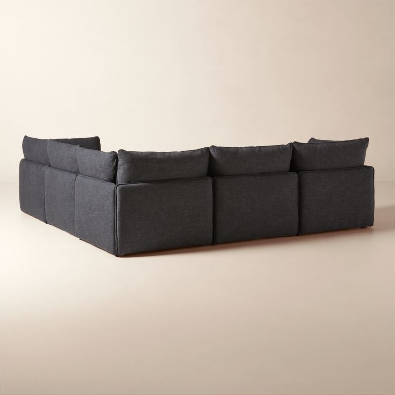 Lumis 5-Piece Modular L-Shaped Deep Depth Sectional Sofa - image 5 of 8