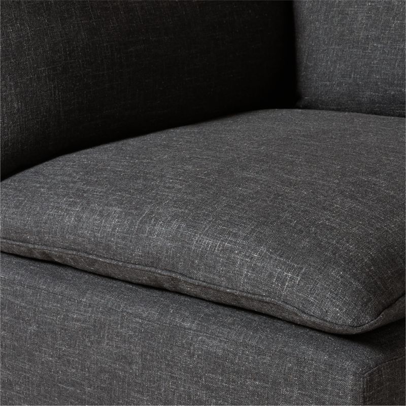 Lumis 4-Piece Modular Dark Grey Performance Fabric Deep Depth Sectional Sofa - image 5 of 6