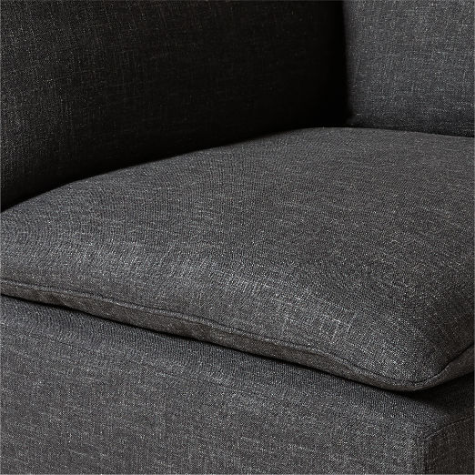 Lumis Dark Grey Performance Fabric Deep Depth Corner Chair