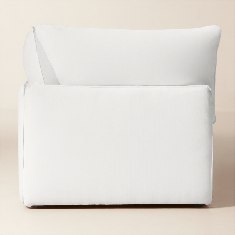Lumis 2-Piece White Performance Fabric Deep Depth Sectional Sofa - image 3 of 8