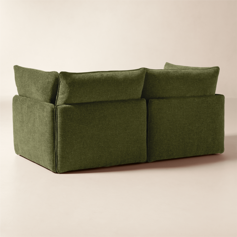 Lumis 2-Piece Green Performance Fabric Deep Depth Sectional Sofa - image 5 of 9