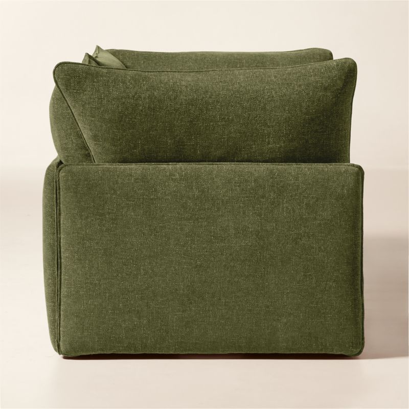 Lumis 2-Piece Green Performance Fabric Deep Depth Sectional Sofa - image 2 of 7