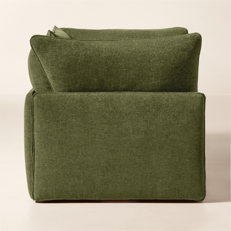 Lumis 2-Piece Green Performance Fabric Deep Depth Sectional Sofa - image 4 of 9