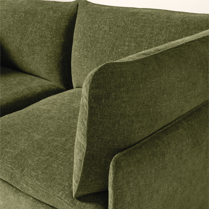 Lumis 5-Piece Modular L-Shaped Green Performance Fabric Deep Depth Sectional Sofa - image 5 of 8