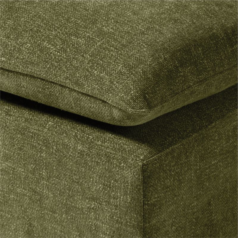 Lumis Green Performance Fabric Deep Depth Armless Chair - image 5 of 7