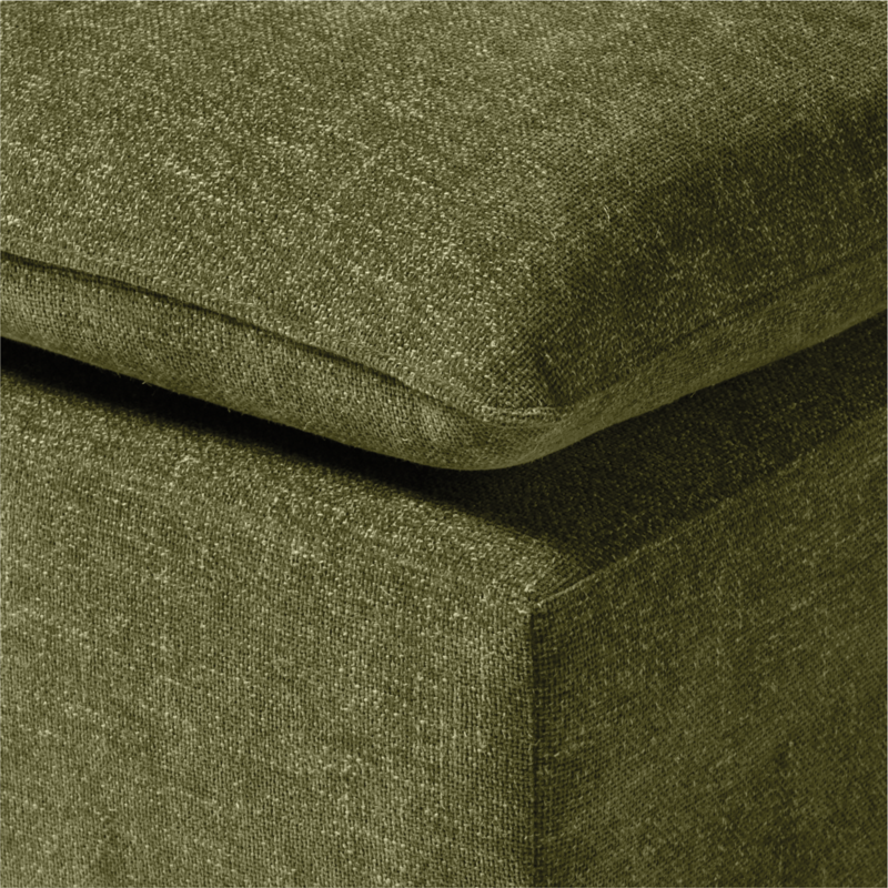 Lumis Green Performance Fabric Deep Depth Armless Chair - image 6 of 8