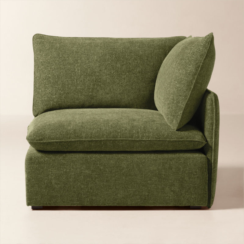 Lumis Green Performance Fabric Deep Depth Corner Chair - image 0 of 8