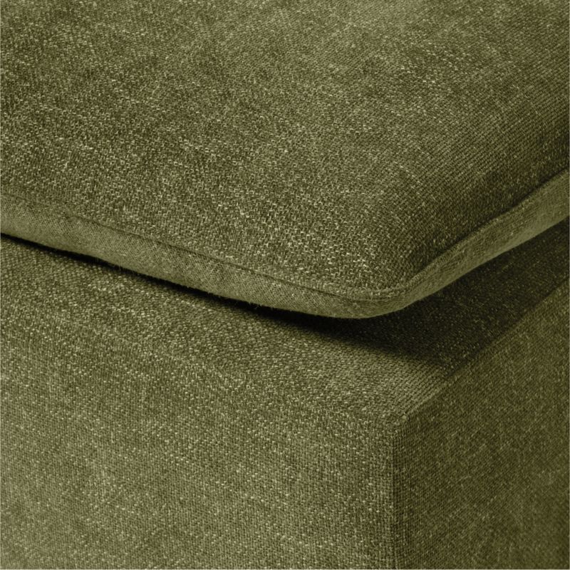 Lumis Green Performance Fabric Deep Depth Ottoman - image 2 of 4