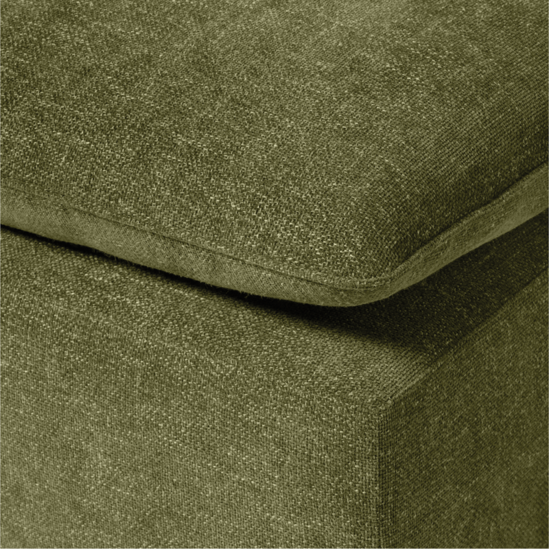 Lumis Green Performance Fabric Deep Depth Ottoman - image 3 of 5