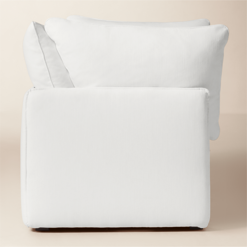 Lumis 2-Piece White Performance Fabric Standard Depth Sectional Sofa - image 3 of 8