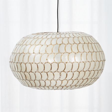 Luna Capiz Pendant Light