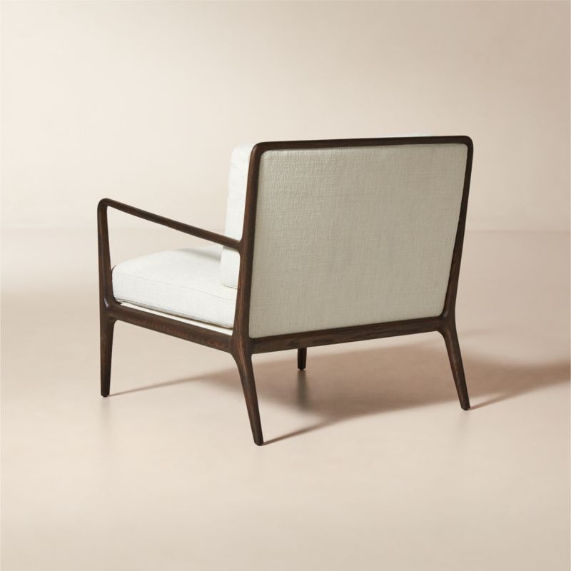 Lupo White Performance Fabric Accent Chair - image 3 of 6