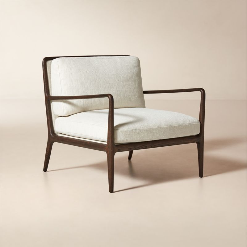 Lupo White Performance Fabric Accent Chair - image 1 of 6