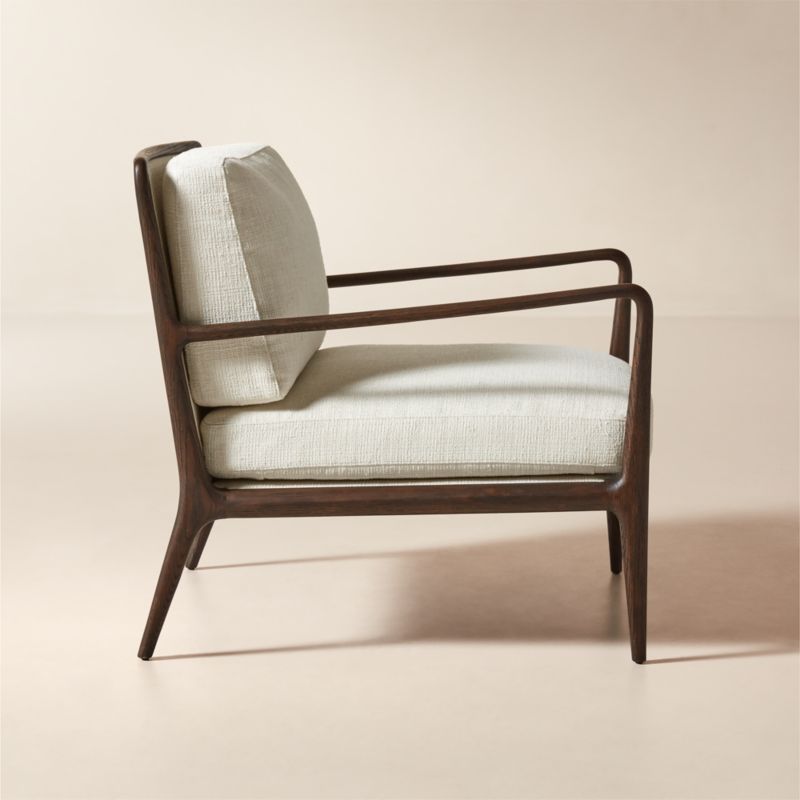 Lupo White Performance Fabric Accent Chair - image 2 of 6