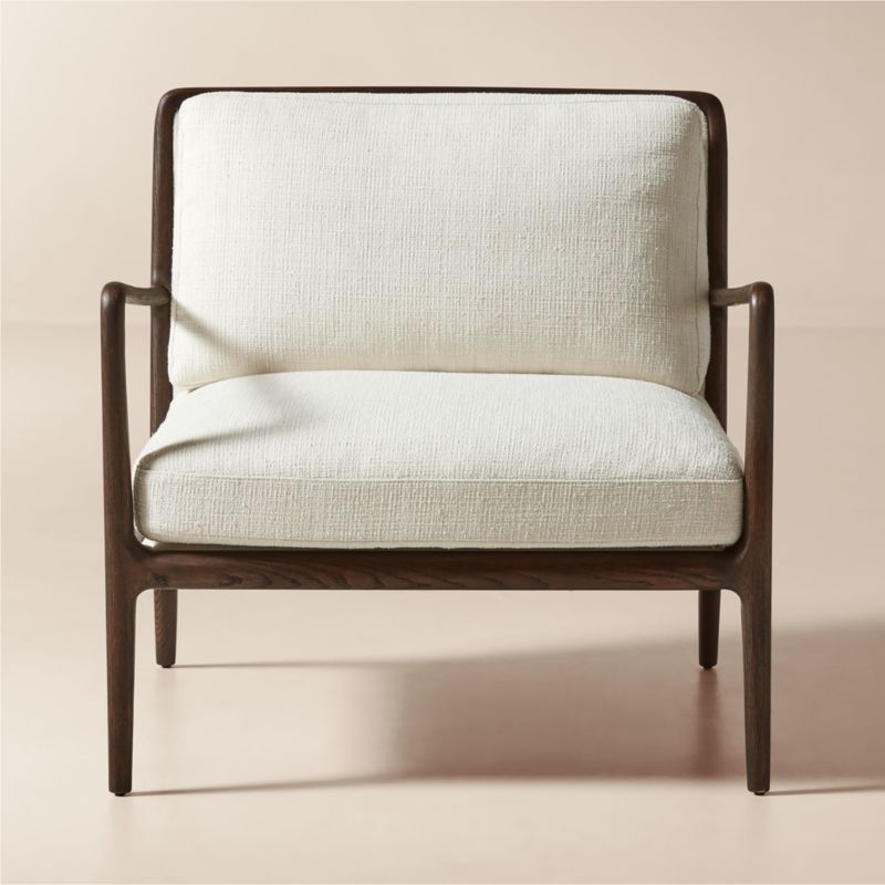 Lupo White Performance Fabric Accent Chair - image 0 of 6