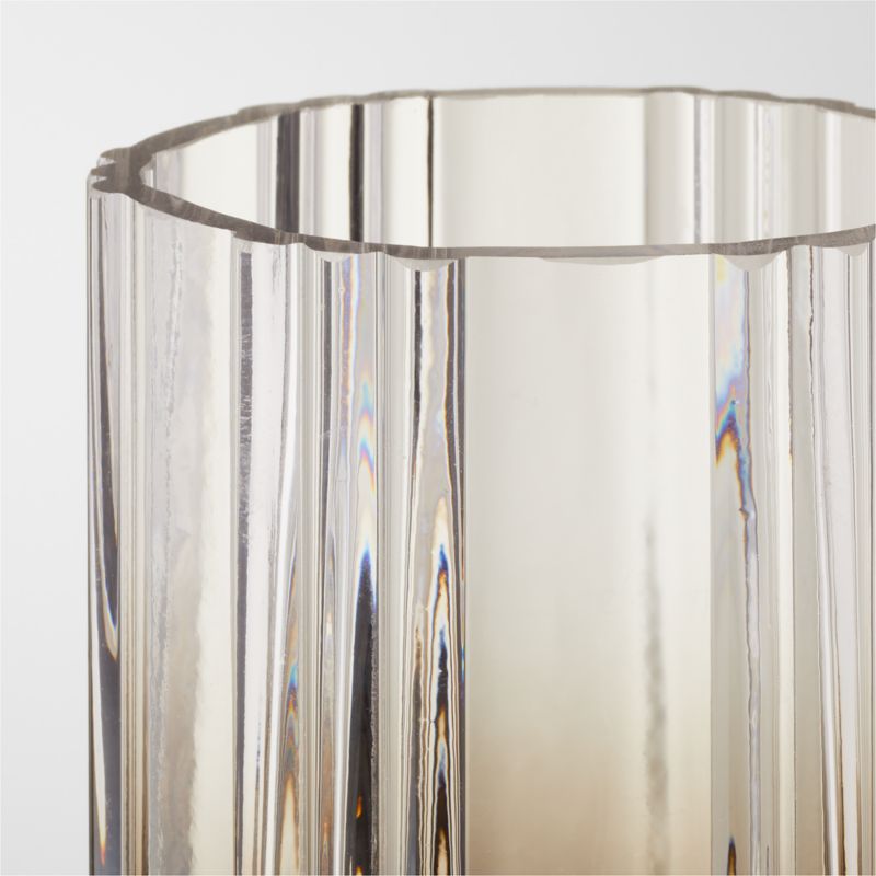 Lustro Smoked Glass Hurricane Candle Holder Medium - image 3 of 6