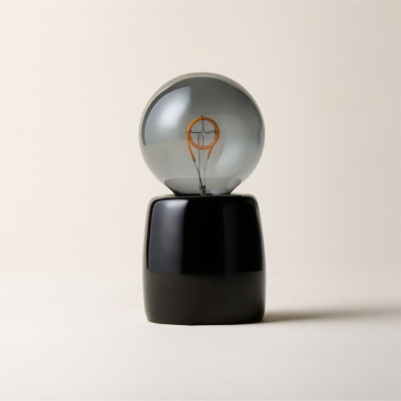 Luvlite Smoked Grey Enamel Table Lamp by Bill Curry - image 3 of 4