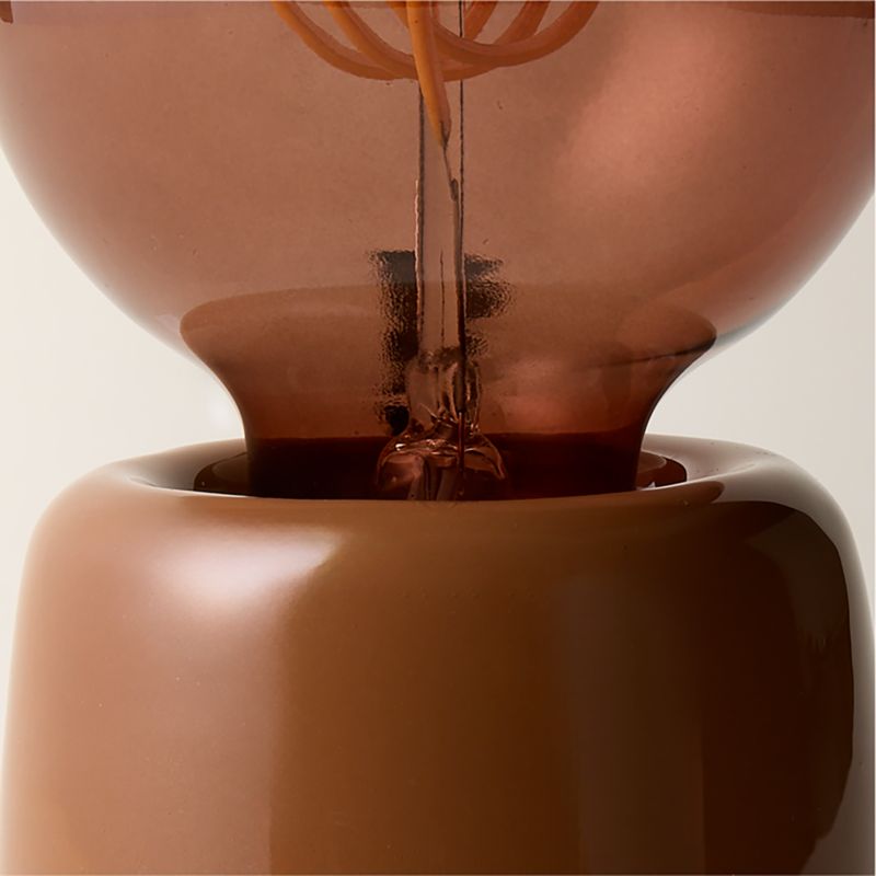 Luvlite Terracotta Enamel Table Lamp by Bill Curry - image 2 of 4