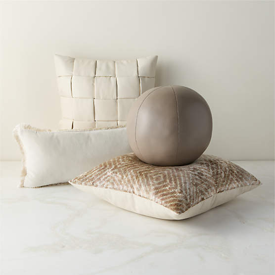 Luxe Neutrals Throw Pillow Set with Down Alternative Inserts