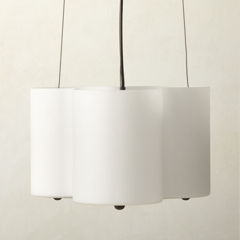 Luz Frosted Glass Chandelier + Reviews CB2
