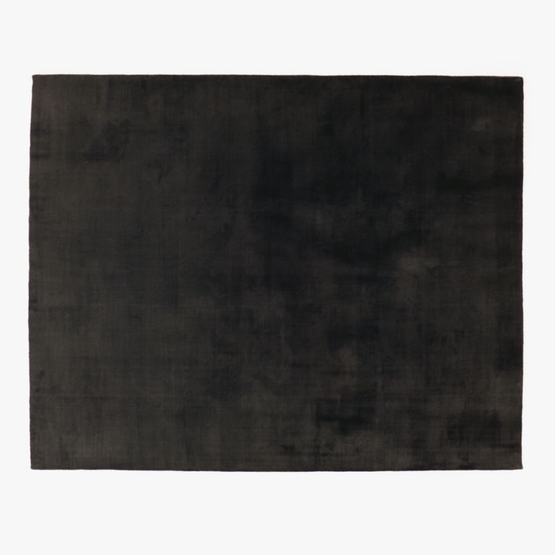 Lyla Handloomed Charcoal Solid Performance Area Rug 10'x14' - image 0 of 3