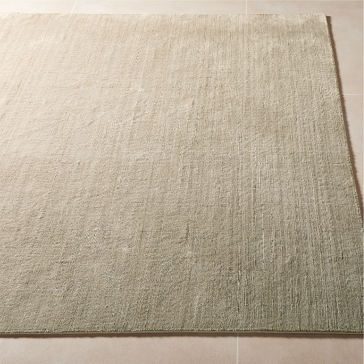 Lyla Taupe Solid Handloomed Performance Area Rug