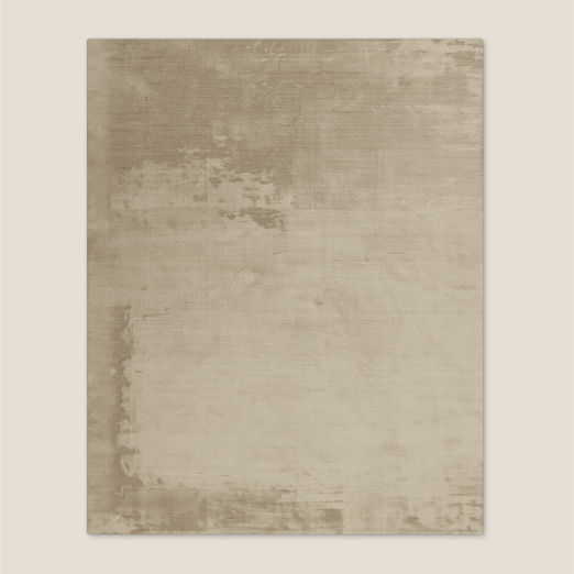 Lyla Handloomed Taupe Solid Performance Area Rug 8'x10'