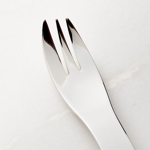 Lysia Polished Silver Dessert Fork