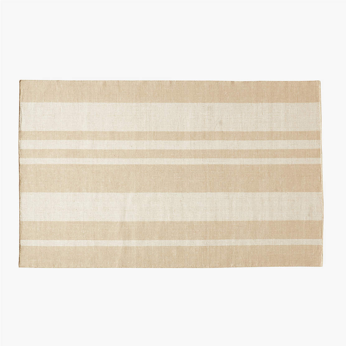 Faro Modern Handwoven Performance White and Natural Indoor/Outdoor Area ...