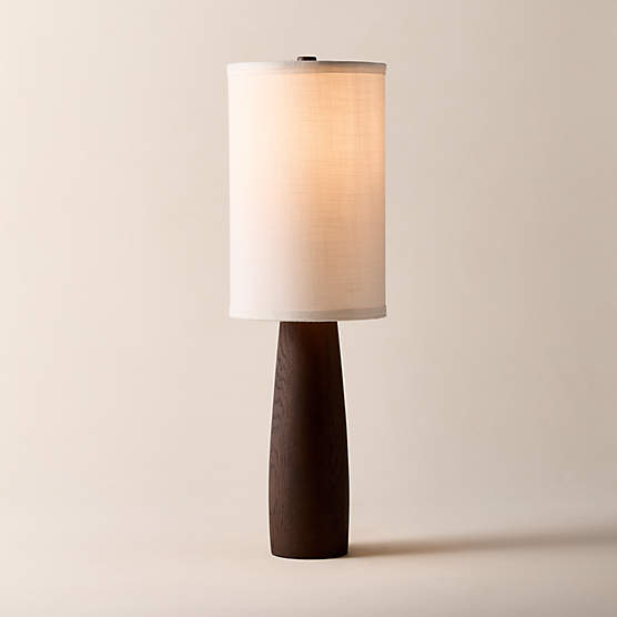 Mable Lampu Oak Wood Table Lamp 26" by Casa Dean by Swizz Beatz