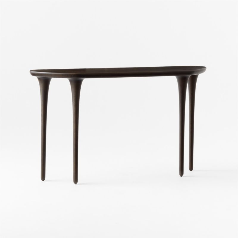 Macello 52" Brown Oak Console Table - image 5 of 9