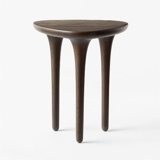 Macello Brown Oak Side Table