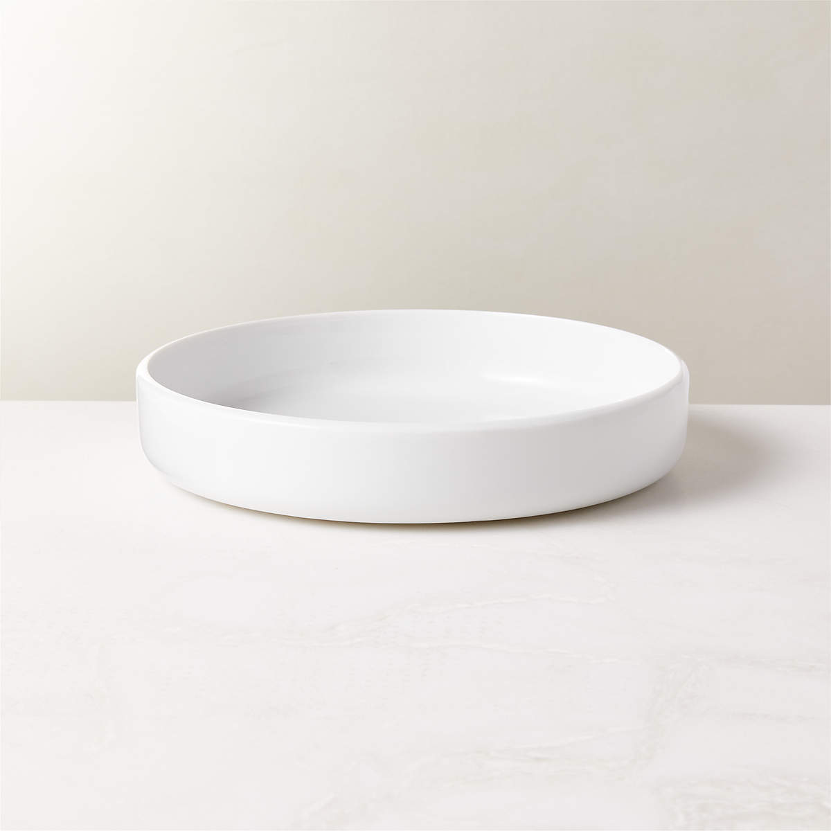 Mack Modern White Pasta Bowl + Reviews CB2 Canada
