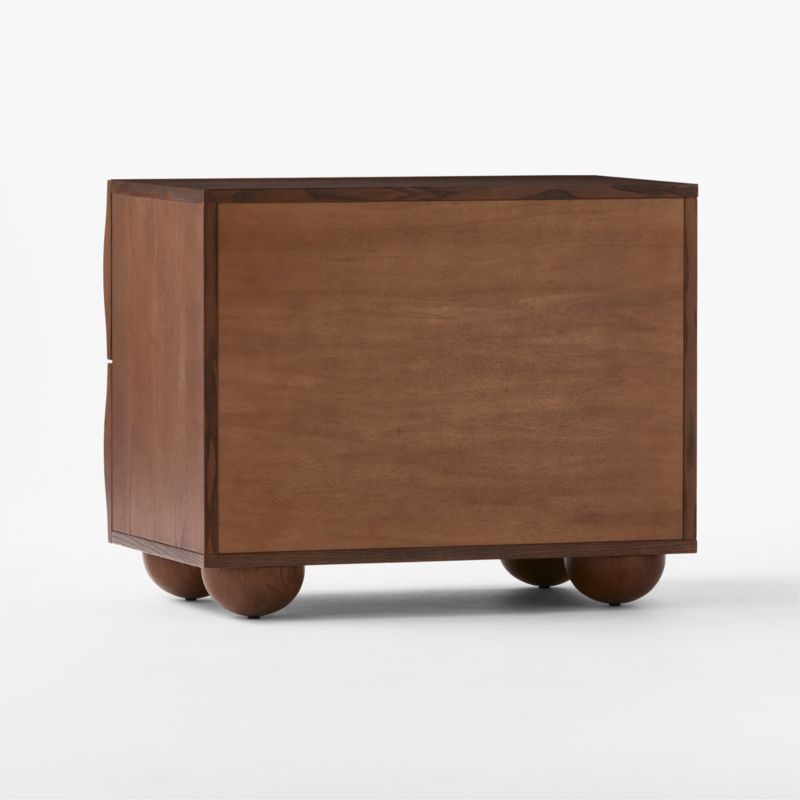 Mackay 2-Drawer Curved Wood Nightstand - image 7 of 9