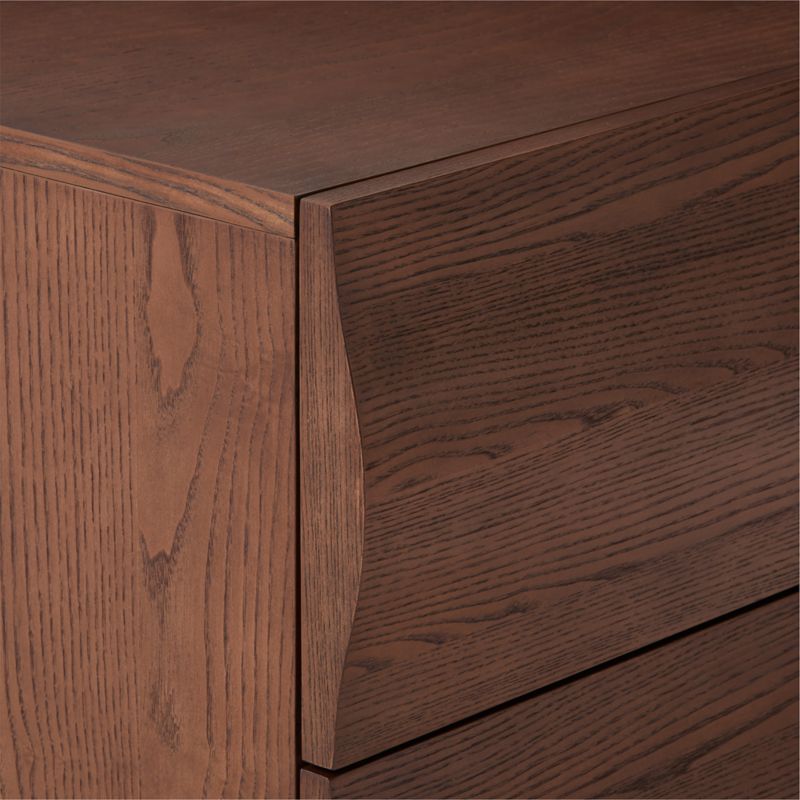 Mackay 2-Drawer Curved Wood Nightstand - image 8 of 9