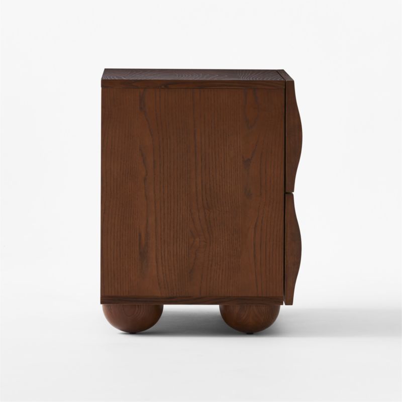 Mackay 2-Drawer Curved Wood Nightstand - image 6 of 9