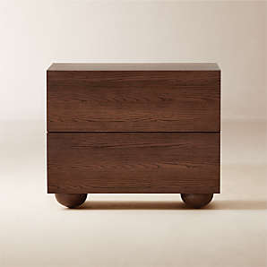 Modern Night Stand - 4 Color Options - 2 Spacious Drawers from Apollo Box