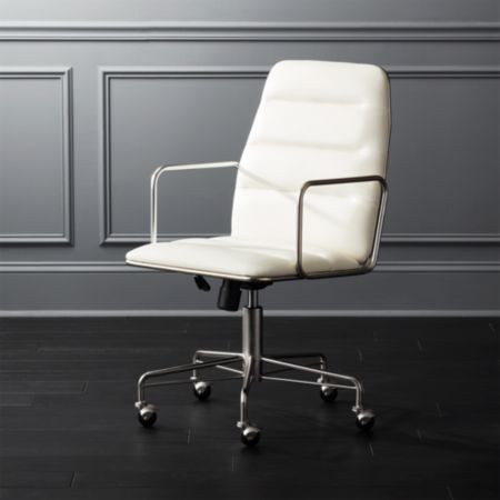 Mad White Executive Chair Reviews Cb2