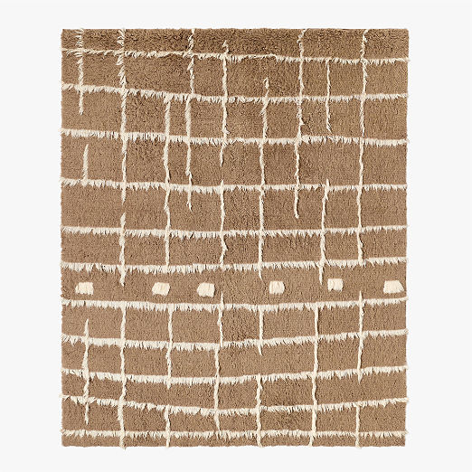 Madeo Handwoven Taupe New Zealand Wool Area Rug