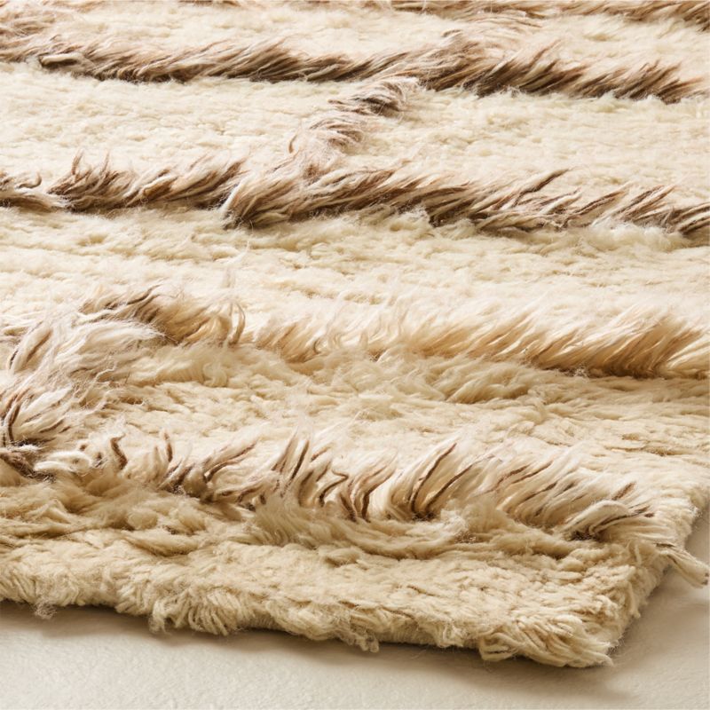 Madeo Handwoven Warm White New Zealand Wool Area Rug 5'X8' - image 2 of 6