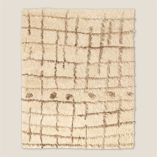 Madeo Handwoven Warm White New Zealand Wool Area Rug