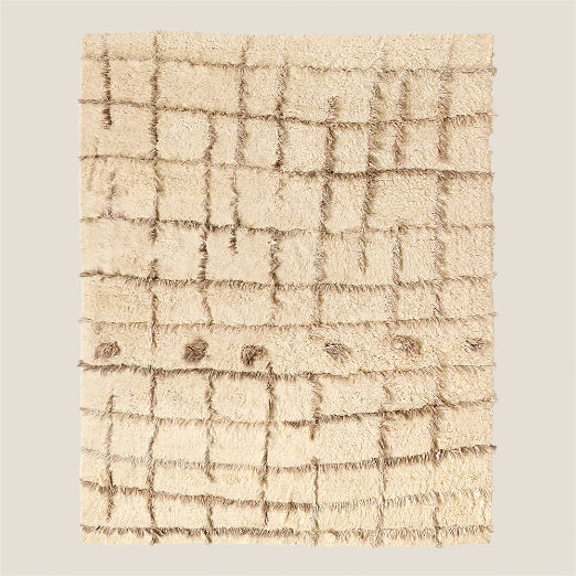 Madeo Handwoven Warm White New Zealand Wool Area Rug